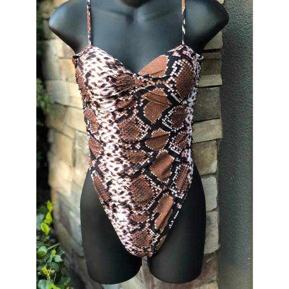 Matte Collection Python Bathing Suit | Medium - Picture 2 of 5